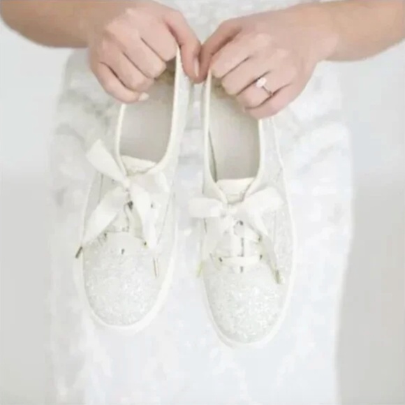 Keds X Kate Spade New York Triple Glitter Sneakers - Picture 1 of 10